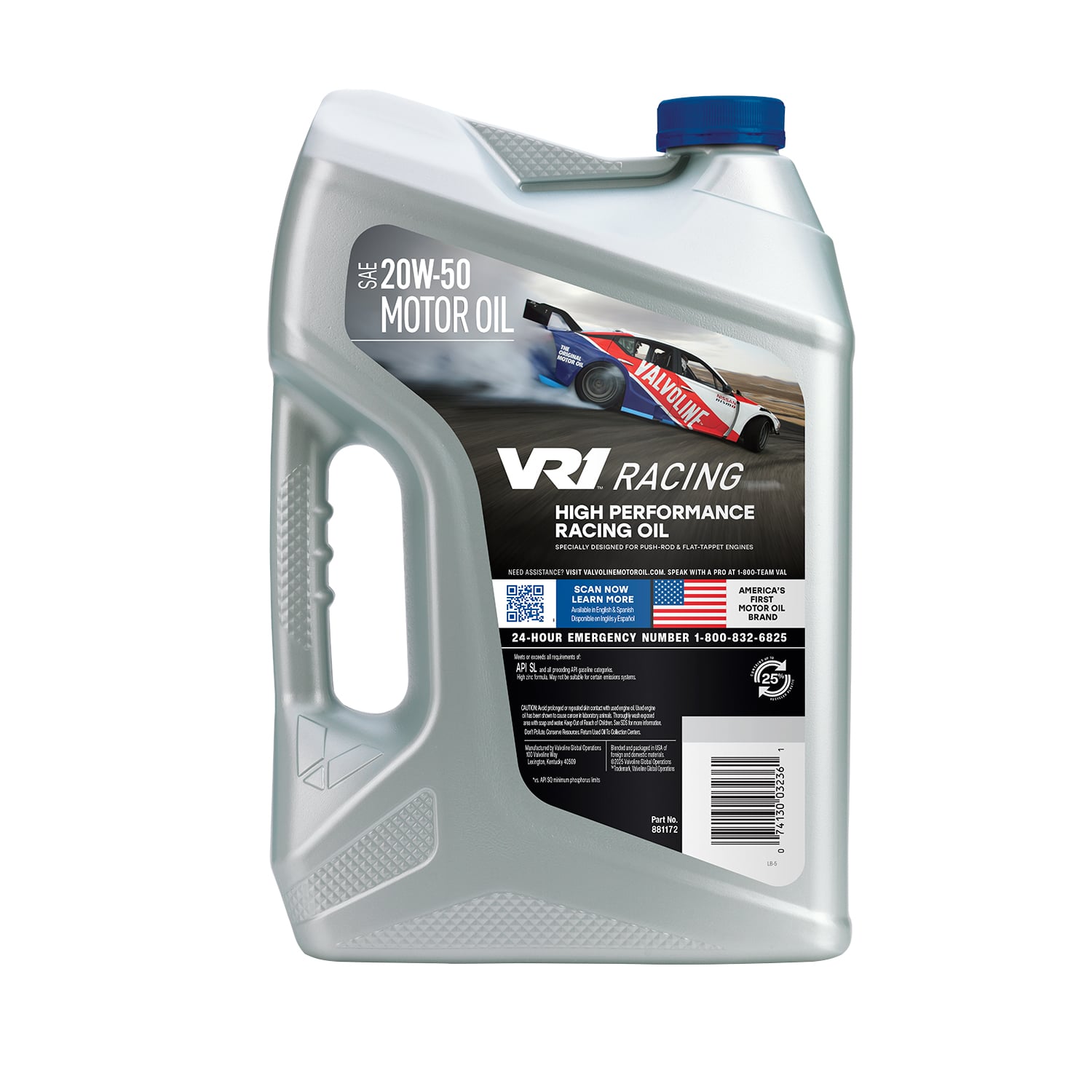 VR1 Racing High Performance High Zinc Motor Oil SAE 20W-50